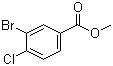 structure of CAS# 107947-17-1, 3-溴-4-氯苯甲酸甲酯