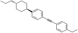 structure of CAS# 107949-21-3, 1-[(4-乙基苯基)乙炔基]-4-(反式-4-丙基环己基)苯