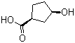 structure of CAS# 107983-78-8, (1S)-顺式-3-羟基环戊烷羧酸