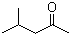structure of CAS# 108-10-1, 4-Methyl-2-pentanone