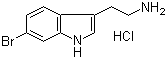 structure of CAS# 108061-77-4, 6-溴-1H-吲哚-3-乙胺盐酸盐