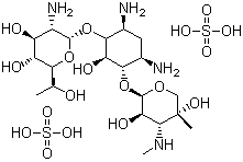 structure of CAS# 108321-42-2, G-418 硫酸盐