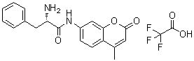 structure of CAS# 108321-84-2, (S)-alpha-Amino-N-(4-methyl-2-oxo-2H-1-benzopyran-7-yl)benzenepropanamide mono(trifluoroacetate)