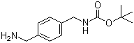 structure of CAS# 108468-00-4, 1-(N-Boc-aminomethyl)-4-(aminomethyl)benzene