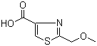 structure of CAS# 1086380-07-5, 2-(甲氧基甲基)-1,3-噻唑-4-甲酸