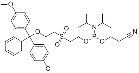 structure of CAS# 108783-02-4, 2-O-DMT-sulfonyldiethanol phosphoramidite