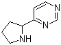 structure of CAS# 108831-49-8, 4-(Pyrrolidin-2-yl)pyrimidine