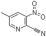 structure of CAS# 1089330-68-6, 5-甲基-3-硝基吡啶-2-甲腈