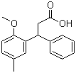 structure of CAS# 109089-77-2, 3-(2-甲氧基-5-甲基苯基)-3-苯基丙酸