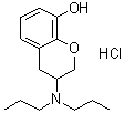CAS # 109140-45-6, 3-(Dipropylamino)-3,4-dihydro-2H-1-benzopyran-8-ol hydrochloride