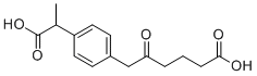 structure of CAS# 1091621-61-2, 4-(1-Carboxyethyl)-delta-oxo-benzenehexanoic Acid