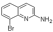 structure of CAS# 1092304-85-2, 2-Amino-8-bromoquinoline