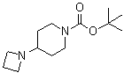 structure of CAS# 1093066-82-0, 4-(氮杂环丁烷-1-基)哌啶-1-羧酸叔丁酯