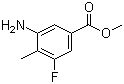 structure of CAS# 1093087-06-9, 3-氨基-5-氟-4-甲基苯甲酸甲酯
