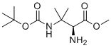 structure of CAS# 1093192-07-4, (S)-methyl 2-amino-3-(tert-butoxycarbonylamino)-3-methylbutanoate
