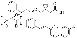 CAS 登录号：1093746-29-2, 孟鲁司特-d<sub>6</sub>