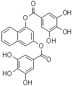 structure of CAS# 1094451-90-7, Naphthalene-1,3-diyl bis(3,4,5-trihydroxybenzoate)