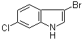 CAS # 1094641-40-3, 3-Bromo-6-chloro-1H-indole