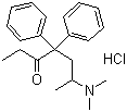 structure of CAS# 1095-90-5, Methadone hydrochloride