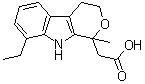 CAS 登录号：109518-50-5, (-)-8-乙基-1,3,4,9-四氢-1-甲基吡喃并[3,4-b]吲哚-1-乙酸