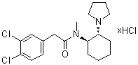CAS 登录号：109620-49-7, (1R-反式)-3,4-二氯-N-甲基-N-[2-(1-吡咯烷基)环己基]苯乙酰胺盐酸盐