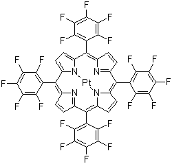 structure of CAS# 109781-47-7, Platinum tetrakis(pentafluorophenyl)porphyrin