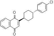 CAS # 1100053-58-4, 2-[trans-4-(4-Chlorophenyl)cyclohexyl]-1,4-naphthalenedione