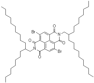 structure of CAS# 1100243-35-3, 4,9-二溴-2,7-二(2-辛基十二烷基)苯并[lmn][3,8]菲咯啉-1,3,6,8(2H,7H)-四酮