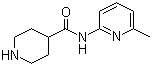 structure of CAS# 110105-99-2, N-(6-甲基吡啶-2-基)哌啶-4-甲酰胺