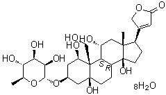 structure of CAS# 11018-89-6, 乌本苷八水合物