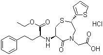 structure of CAS# 110221-44-8, 盐酸替莫普利