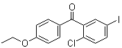 structure of CAS# 1103738-26-6, (2-Chloro-5-iodophenyl)(4-ethoxyphenyl)methanone