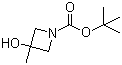 structure of CAS# 1104083-23-9, 3-羟基-3-甲基氮杂环丁烷-1-甲酸叔丁酯