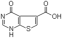 structure of CAS# 1104926-91-1, 1,4-二氢-4-氧代噻吩并[2,3-d]嘧啶-5-羧酸