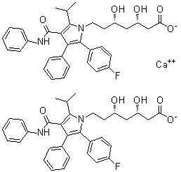 structure of CAS# 1105067-88-6, 阿托伐他汀杂质 E钙盐