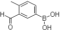 structure of CAS# 1106869-99-1, (3-甲酰基-4-甲基苯基)硼酸