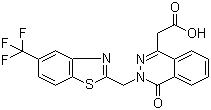 structure of CAS# 110703-94-1, Zopolrestat