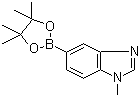 structure of CAS# 1107627-02-0, 1-Methyl-1H-benzimidazole-5-boronic acid pinacol ester