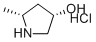 structure of CAS# 1107658-78-5, (3S,5R)-5-methylpyrrolidin-3-ol hydrochloride