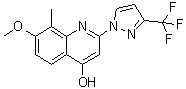 CAS # 1108660-11-2, 7-Methoxy-8-methyl-2-[3-(trifluoromethyl)-1H-pyrazol-1-yl]-4-quinolinol