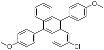 structure of CAS# 110904-87-5, 9,10-双(4-甲氧基苯基)-2-氯蒽
