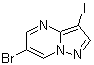 structure of CAS# 1109284-33-4, 6-溴-3-碘吡唑并[1,5-a]嘧啶