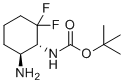 structure of CAS# 1109284-47-0, tert-butyl ((1R,6S)-6-amino-2,2-difluorocyclohexyl)carbamate