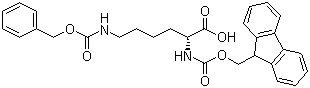structure of CAS# 110990-07-3, N-Fmoc-N'-Cbz-D-赖氨酸