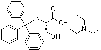structure of CAS# 111061-44-0, N-(三苯基甲基)-L-丝氨酸与三乙胺的化合物