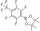 structure of CAS# 1111096-06-0, 2,3,5,6-四氟-4-(三氟甲基)苯硼酸频哪醇酯