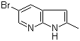 structure of CAS# 1111638-02-8, 5-Bromo-2-methyl-1H-pyrrolo[2,3-b]pyridine