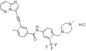 structure of CAS# 1114544-31-8, 帕纳替尼盐酸盐