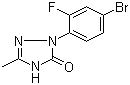 CAS 登录号：111992-09-7, 2-(4-溴-2-氟苯基)-1,2-二氢-5-甲基-3H-1,2,4-三唑-3-酮