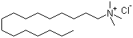Hexadecyl trimethyl ammonium chloride molecular structure (CAS 112-02-7)